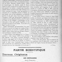 2170 - Page 1873 - Propos du jour. Les Éloges de médecins. En marge de la chirurgie, de J. -L. Faure [J. Noir] / Partie scientifique. Travaux Originaux. Les convulsions, par R. Turquety
