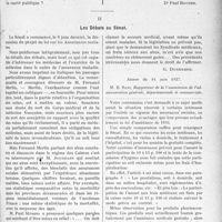 2194 - Page 1897 - Partie professionnelle. Travaux Originaux. Les assurances sociales devant le sénat. Extraits du Rapport de M. Chauveau / Les Débats au Sénat