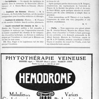 2218 - Page VII-1921 - Dernières nouvelles. Nécrologie [Mme Cordier] / Les épidémies / Académie des Sciences / Académie de médecine / Comité consultatif des chemins de fer / Monument à la mémoire de l’aviateur Robert Thierry / Umfia
