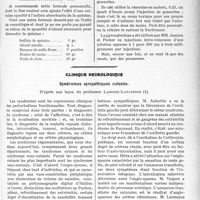 2286 - Page 2009 - Partie scientifique. Travaux Originaux. Les éphélides et le lentigo, par le Dr. Louis Bory / Clinique neurologique. Syndromes sympathiques cutanés, d’après une leçon du professeur Laignel-Lavastine