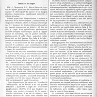 2292 - Page 2015 - Partie scientifique. L’actualité Scientifique. La Presse. Traitement des ulcères de jambes [(La Médecine, novembre 1925)] / Cancer de la langue [(Journ. de médecine et de chirurgie pratiques, 10 novembre 1926)]