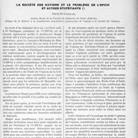 2308 - Page 2031 - Partie professionnelle. Travaux Originaux. Le déplacement kilométrique en Seine-et-Marne [Dr. Fernand Decourt] / La société des nations et le problème de l'opium et autres stupéfiants, par le Dr. Cuellar