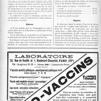 2317 - Page 2040-XLIV - Correspondance. Application du Tarif Durafour-Fallières. Le double paiement de réduction d’une même fracture n’est pas dans le tarif / Extraction de dents traumatisées