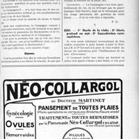 2318 - Page XLV-2041 - Correspondance. Application du Tarif Durafour-Fallières. Extraction de dents traumatisées / Thermomètre fourni / Purée de la visite ; Abcès profond ou non ; Consultation entre confrères