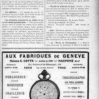 2378 - Page VII-2101 - Demandes et offres / Dernières nouvelles. Nécrologie [Professeur Maurice Perrin] / Les épidémies / Une Fondation anonyme de un million en faveur des études psychiatriques / Réunion médicale franco-belge / Musée-laboratoire d’anatomie pathologique / Faculté de médecine de Lyon / Lille. Internat, et externat / La « Revue de Psychanalyse »