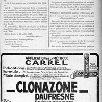 2380 - Page IX-2103 - A travers l'officiel. Loi modifiant les lois des 15 juillet 1922, 30 juin 1924, 11 juillet 1925 et 15 juillet 1926 instituant des allocations temporaires en faveur de certaines catégories de victimes d’accidents du travail / Ministère du travail, de l’hygiène, de l’assistance et de la prévoyance sociale / Ministère de l’instruction publique et des beaux-arts