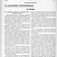 2395 - Page 2118 - Partie scientifique. Travaux Originaux. Clinique chirurgicale. Le traitement des varices par les injections sclérosantes intravariqueuses / L’Actualité Scientifique. La Presse. Les acquisitions théoriques et pratiques dues à l’anatoxine tétanique [(Paris médical, A décembre 1926)]