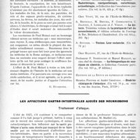 2405 - Page 2128 - Partie scientifique. L’Actualité Scientifique. Les Livres. Au temps des Césars. Médecine et chirurgie, par Paul Moinet / Les livres qui viennent de paraître... / Les affections gastro-intestinales aiguës des nourrissons. Traitement d’attaque