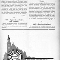 2426 - Page LI-2149 - Correspondance. Application du Tarif Durafour-Fallières. Extirpation sous écran d’un corps étranger / Appareils provisoires pour fractures / Luxation du poignet