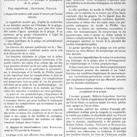 2460 - Page 2183 - Partie scientifique. L’Actualité Scientifique. Les Congrès. IVe Congrès International de Médecine et de Pharmacie militaires (fin), (Varsovie 30 mai-4 juin 1927). Etiologie et prophylaxie de la grippe