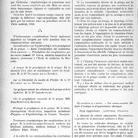 2461 - Page 2184 - Partie scientifique. L’Actualité Scientifique. Les Congrès. IVe Congrès International de Médecine et de Pharmacie militaires (fin), (Varsovie 30 mai-4 juin 1927). Etiologie et prophylaxie de la grippe / Les arséno-benzols. Méthode d’analyse et d'appréciation chimique