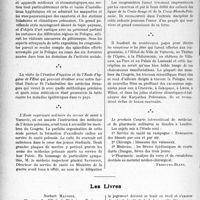 2463 - Page 2186 - Partie scientifique. L’Actualité Scientifique. Les Congrès. IVe Congrès International de Médecine et de Pharmacie militaires (fin), (Varsovie 30 mai-4 juin 1927). Les arséno-benzols. Méthode d’analyse et d'appréciation chimique / Les Livres. La thérapeutique du nourrisson en clientèle, 2e édition, par P. Nobécourt et M. Maillet, Norbert Maloine, Paris
