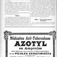 2485 - Page 2208-LII - Correspondance. Accidents. Une hernie peut-elle être attribuée à un accident du travail ? / Secret professionnel. Certificat