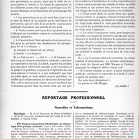 2535 - Page 2258 - Partie professionnelle. Comptes rendus, documents, pièces officielles. Les assurances sociales devant le sénat, (Suite) / Reportage professionnel. Nouvelles et Informations. Nécrologie [Dr. Bardon, Dr. Jacquin] / XIIe Congrès international d’hydre. ologie, de climatologie et de géologie médicales