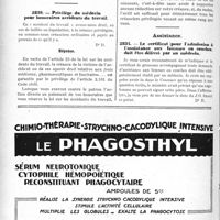 2543 - Page 2266-LIII - Correspondance. Accidents. Assurance couvrant incomplètement les frais médicaux / Privilège du médecin pour honoraires accidents du travail / Assistance. Le certificat pour l’admission à l’assistance aux femmes en couches doit être délivre par un médecin