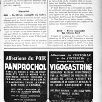 2544 - Page LIII-2267 - Correspondance. Assistance. Le certificat pour l’admission à l’assistance aux femmes en couches doit être délivre par un médecin / Fiscalité. Certificats exemptés du timbre / Force imposable des voitures Ford