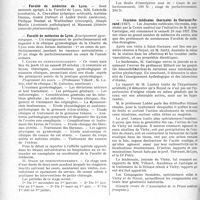 2587 - Page 2310 - Partie professionnelle. Reportage professionnel. Nouvelles et Informations. Nécrologie [Dr. Mansion, Dr. de Langenhagen] / Faculté de médecine de Lyon / Faculté de médecine de Lyon / Journées médicales thermales de Clermont-Ferrand
