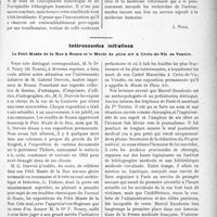 2608 - Page 2331 - Propos du jour. Les services que peut rendre la Médecine vétérinaire à la Médecine humaine. L'étude des intoxications alimentaires par les légumineuses et en particulier le cassia occidentalis chez les équidés par M. R. Coeur. — Troublantes analogies avec les encéphalites [J. Noir] / Intéressantes initiatives. Le Petit Musée de la Rue à Rouen et le Musée de plein air à Croix-de-Vie en Vendée [J. Noir]