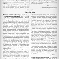 2621 - Page 2344 - Partie scientifique. L’Actualité Scientifique. Les Congrès. Congrès de l’arthritisme de Vittel / Les Livres. L’homme qui fait sauter le monde (Et. Chiron, édit, Paris)