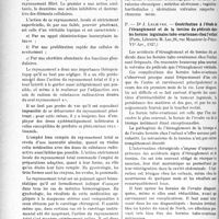 2623 - Page 2346 - Partie scientifique. L’Actualité Scientifique. Les Thèses. Le rayonnement total du radium et ses applications en thérapeutique gynécologique, par Dr. Beust (Imprimeries G. Mont-Louis, 1926) / Contribution à l’étude de l’étranglement et de la torsion du pédicule dans les hernies inguinales tubo-ovariennes chez l’enfant, par Dr. J. Lelièvre (Paris, Librairie M. Lac 1927)