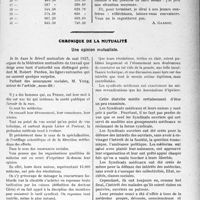2632 - Page 2355 - Partie professionnelle. Travaux Originaux. Mutualité familiale. Il ne faut pas être prévoyant à demi [A. Gassot] / Chronique de la mutualité. Une opinion mutualiste [Dr. M. Vimont]