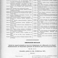 2635 - Page 2358 - Partie professionnelle. Comptes rendus, documents, pièces officielles. Sou médical. Extrait analytique des procès-verbaux du Conseil d’Administration / Assurances sociales. Extrait du rapport présenté au nom de la Commission de la Mutualité et du Conseil d’administration de l’Association générale des Syndicats pharmaceutiques de France