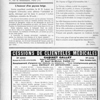 2653 - Page 2376-LVI - Correspondance. Questions médico-militaires. Recours contre le rejet d’une demande de pension / L’humour d’un paysan belge / Anthologie. Suc la catastrophe de Floride