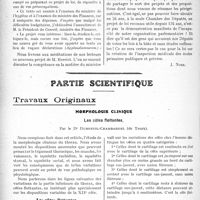 2667 - Page 2390 - Propos du jour. Un nouveau projet de loi sur l’Inspection médicale des Ecoles. Le projet que M. Herriot, ministre de l'Instruction publique, a communiqué à la dernière assemblée générale de l'Union départementale des Délégations cantonales de la Seine [J. Noir] / Partie scientifique. Travaux Originaux. Morphologie clinique. Les côtes flottantes, par le Dr. Dubreuil-Chambardel. Les côtes flottantes