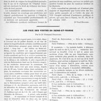 2686 - Page 2409 - Partie professionnelle. Travaux Originaux. Réorganisation des hôpitaux. Syndicat médical de la Charente [Dr. Paul Boudin] / Les prix des visites en Seine-et-Marne, par le Dr. Fernand Decourt