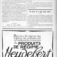 2720 - Page XI-2443 - A travers l’officiel. Exercice de l’art dentaire en Alsace-Lorraine / Frais de traitement des marins / Service de santé militaire / Des pleurs de la vigne comme collyres
