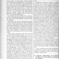 2739 - Page 2462 - Partie scientifique. L'Actualité Scientifique. La Presse. Essais de prophylaxie et de traitement de la broncho-pneumonie par les vaccins polymicrobiens [(La Presse médicale, 16 mars 1927)] / Traitement chirurgical des névralgies rebelles du nerf maxillaire supérieur par la suppression totale de ce nerf et de ses branches [(La Presse médicale, 9 mars 1927)] / Le diagnostic bactériologique de la tuberculose pulmonaire des jeunes enfants par l’examen du suc gastrique [(La Presse médicale, 30 mars 1927)]