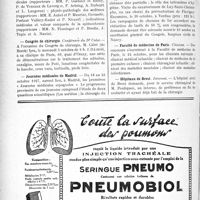 2835 - Page 2552-VI - Dernières nouvelles. Congrès de médecine / Congrès de chirurgie / Journées médicales de Madrid / VIIe Congrès national d’assistance publique et privée / Faculté de médecine de Paris / Hôpitaux de Brest