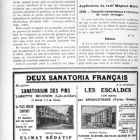 2881 - Page 2598-XLVIII - Droit professionnel. Pharmacien. Falsification d’ordonnances / Correspondance. Application du tarif Maginot-Marin. Tentative infructueuse d’extraction de corps étranger