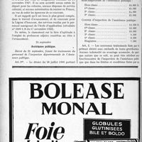 2895 - Page 2612-VIII - A travers l'officiel. Service de santé des troupes coloniales / Assistance publique