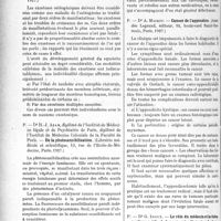 2917 - Page 2634 - Partie scientifique. L’Actualité Scientifique. Les Thèses. Contribution à l’étude des exostoses ostéogéniques, par Dr. H. Leclercq (Librairie médicale et scientifique, Paris, 1927) / De la photosensibilisation, par Dr. H. -J. Azam (Librairie médicale et scientifique, Paris, 1927) / Cancer de l’appendice, par Dr. A. Michot (Amédée Legrand, éditeur, Paris, 1927) / Le rôle du médecin et la thérapeutique médicale dans une crise d’anuriecalculeuse, par Dr. G. Idoux (Imprimerie A. Letresor, 1927)