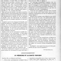 2930 - Page 2647 - Partie professionnelle. Travaux Originaux. Un syndicat médical a t-il le droit de mettre à l’index un médecin non syndiqué ? / La médecine et la santé publique [Dr. Paul Boudin]