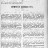 2944 - Page 2661 - Partie professionnelle. Comptes rendus, documents, pièces officielles.... Les assurances sociales devant le sénat, Suite des Débats / Reportage professionnel. Nouvelles et Informations. Nécrologie [Dr. Bourgeois, Dr. Theveny] / Ecole de sérologie