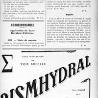 2946 - Page LV-2663 - Assurances sociales. Combien nous en coûtera-t-il ? / Correspondance. Application du Tarif Durafour-Fallières. Visite de contrôle
