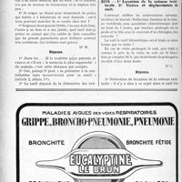 2947 - Page 2664-LVI - Correspondance. Application du Tarif Durafour-Fallières. 1° Déplacements ; 2° Avis à donner / 1° Luxation de la colonne Vertébrale. 2° Visites et déplacements de nuit