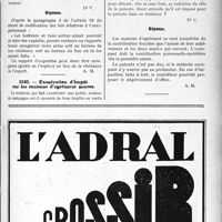 2952 - Page LXI-2669 - Correspondance. Fiscalité. Enregistrement d’un rapport d’expertise / Exonération d’impôt sur les maisons d’agrément neuves