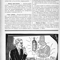 2961 - Page 2678-VIII - Dernières nouvelles. Monument du professeur Béchamp / Syndicat des médecins hygiénistes français / Hôpital Saint-Antoine / Foyer médical / Hôpitaux de Nîmes