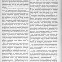 2982 - Page 2699 - Partie scientifique. L'Actualité Scientifique. La Presse. Maladie rhumatismale et coeur [(Journal des Praticiens, 27 février 1927)] / Les dermatoses par sensibilisation à la lumière