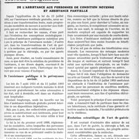 2990 - Page 2707 - Partie professionnelle, Hygiène, Assistance, Mutualité, Intérêts corporatifs, Variétés. Travaux Originaux. De l’assistance aux personnes de condition moyenne et assistance partielle