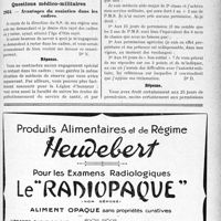 3014 - Page LV-2729 - Droit médico-professionnel. La carte de surclassement des officiers de réserve / Correspondance. Questions médico-militaires. Avantages du maintien dans les cadres / Droit aux permissions
