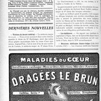 3027 - Page 2742-VI - Demandes et offres / Dernières nouvelles. Victime du devoir médical / Les épidémies / Réunions médicales franco-belges