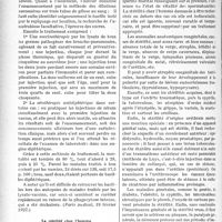 3045 - Page 2760 - Partie scientifique. L’Actualité Scientifique. La Presse. La vaccinothérapie des broncho-pneumonies de l’enfant [(Paris médical, 19 février 1927)] / La stérilité chez l’homme [(Journ. de médecine et de chirurgie pratiques, 10 février 1927)]