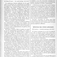 3047 - Page 2762 - Partie scientifique. L’Actualité Scientifique. Les Sociétés Savantes. Paris. Angine de poitrine et goutte, (Soc. méd. des hôp. ; 13-5-1927) / Acidose et vomissements incoercibles au cours de la grossesse, (Soc. méd. des hôp, ; 13-5-1927) / Iode et maladie de Basedow, (Soc. méd. des hôp. ; 13-5-1927) / Splénectomie dans certaines splénomégalies, (Société de chirurgie ; 29-6-1927)