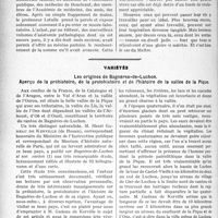 3061 - Page 2776 - Partie professionnelle, Hygiène, Assistance, Mutualité, Intérêts corporatifs, Variétés. Travaux Originaux. Impôt sur les spécialités : impôt sur la maladie. Le musée-laboratoire d'anatomie pathologique de l’hôpital Boucicaut, par le Dr. René Martial / Variétés. Les origines de Bagnères-de-Luchon. Aperçu de la préhistoire, de la protohistoire et de l’histoire de la vallée de la Pique [J. Noir]