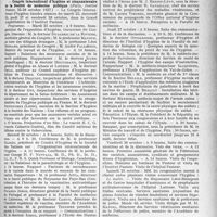 3068 - Page 2783 - Partie professionnelle, Hygiène, Assistance, Mutualité, Intérêts corporatifs, Variétés. Reportage, professionnel. Nouvelles et Informations. Nécrologie [Docteur Leroy] / Congrès international d’hygiène et cinquantenaire de la Société de médecine publique