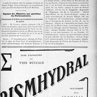 3070 - Page XLVII-2785 - A travers l’officiel. Enseignement de la médecine / Asiles publics d’aliénés / Réponses des Ministres aux questions des Parlementaires. Etablissements de la Seine qui acceptent les pensionnés de guerre